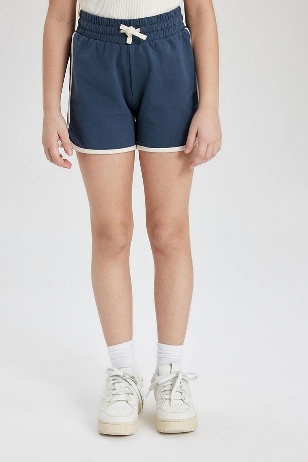 Kız Çocuk Beli Lastikli Basic Düz Şort B5164a824hs - 1