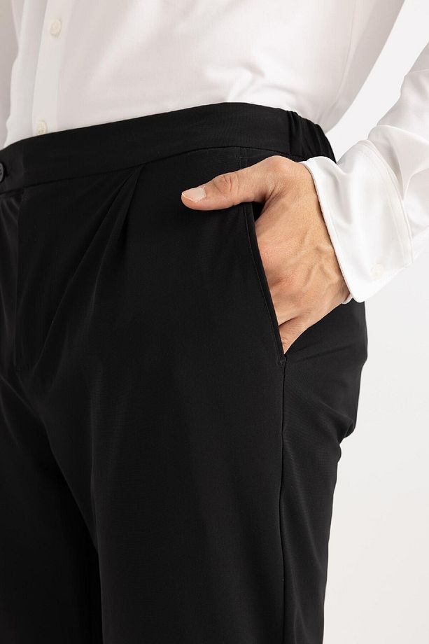 Jogger Yazlık Kumaş Pantolon Her Yöne Esneyen Düz Paça B6463ax24sp - 8