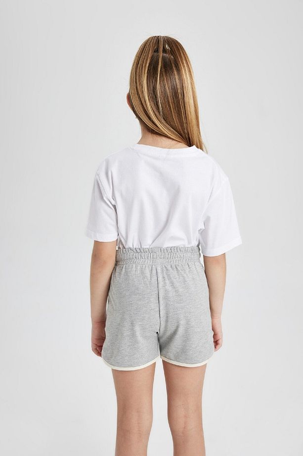 Kız Çocuk Beli Lastikli Basic Düz Şort B5164a824hs - 6