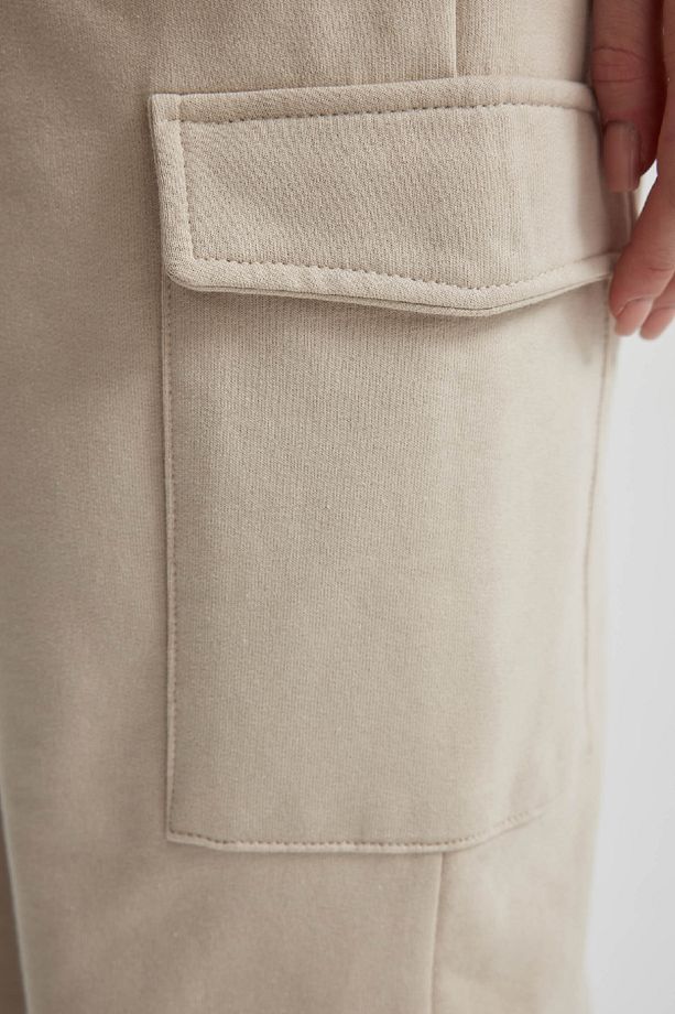 Coool Jogger Eşofman Altı Düz Beli Paçası Lasitkli Kargo Cepli Basic Düz C1444ax24sp - 6