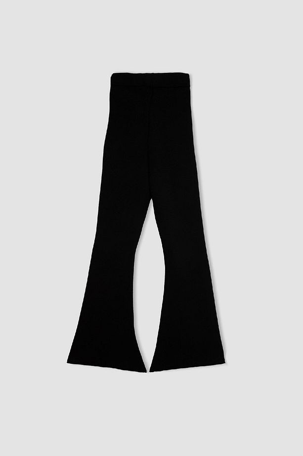 Kız Çocuk Flare Fit Ispanyol Paça Basic Düz Triko Pantolon A6029a824wn - 8