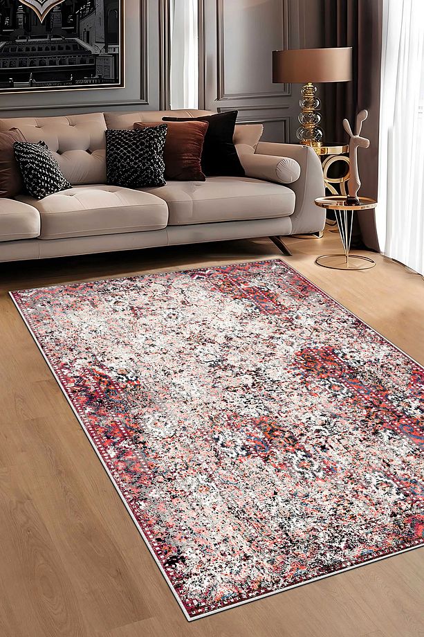 Makinede yıkanabilir kaymaz taban leke tutmaz mutfak halısı salon halısı ve yolluk/3473Dikdörtgen - 1
