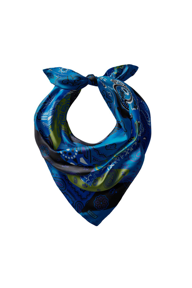 Patchwork Desenli Ipek Mendil Model 16 - 2