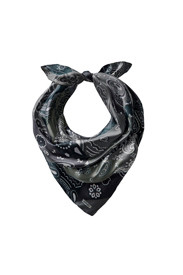 Patchwork Desenli Ipek Mendil Model 18 - 2