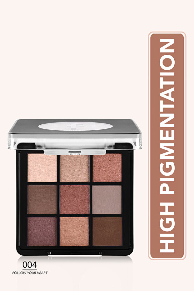 Matte & Shimmer Creamy Eyeshadow Palette - Eye Shadow Palette - 004 Follow Your Heart- 8682536048460