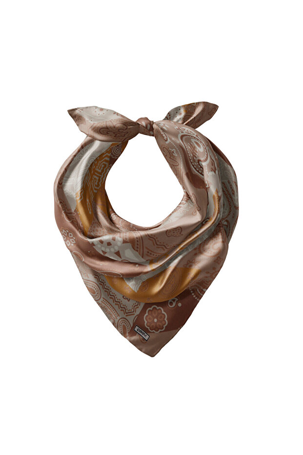 Patchwork Desenli Ipek Mendil Model 14 - 2