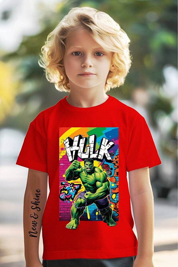 Hulk Printed Oversize Kids T-Shirt