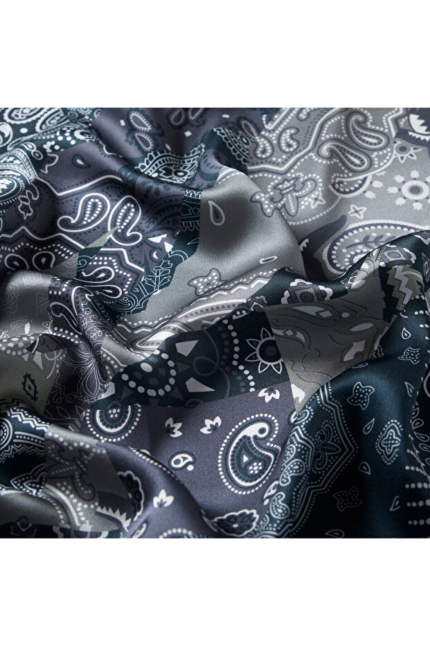 Patchwork Desenli Ipek Mendil Model 18 - 3