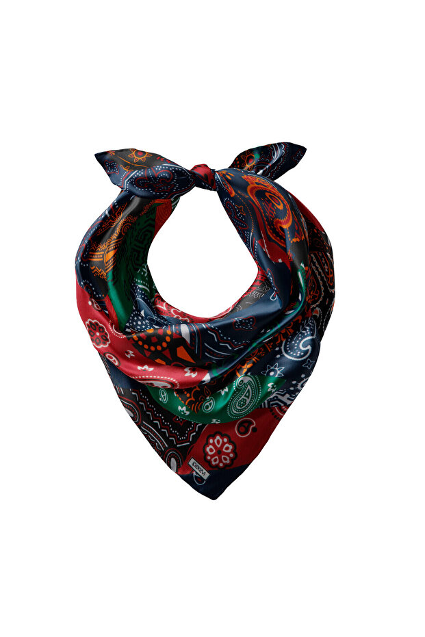 Patchwork Desenli Ipek Mendil Model 15 - 2