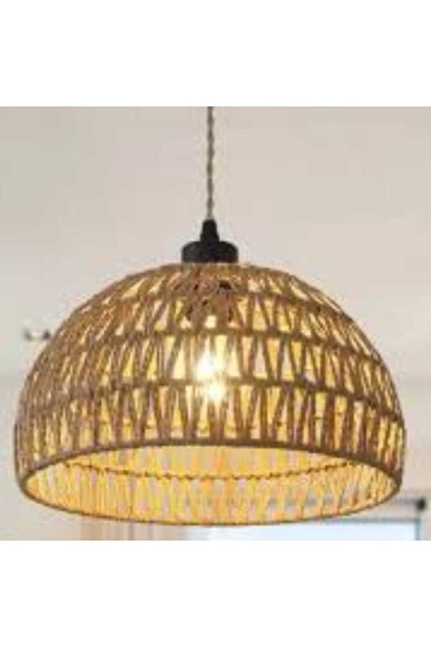 Single Hanger Rustic Rattan Design - 6
