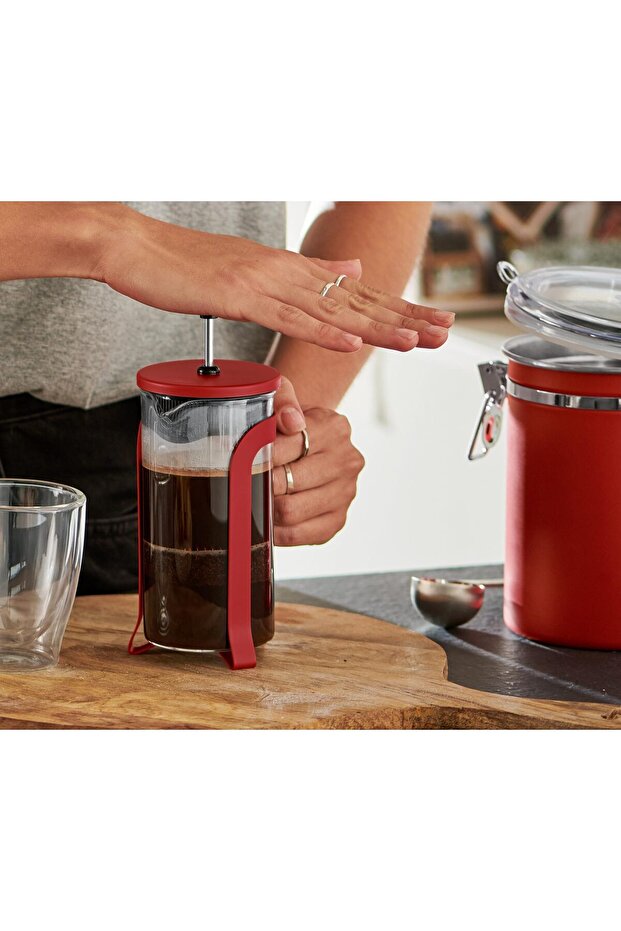 French Press 300 Ml, Kırmızı - 1