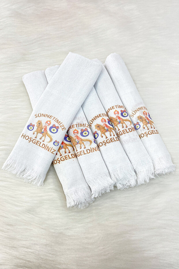 Wedding Bridal Groom Circumcision Convoy Car Towel Ornament, 12Pcs