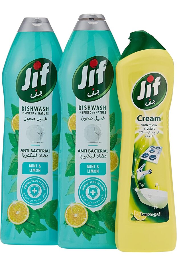 Hand Dishwash 750ML + JIF Cream Cleaner Lemon 750ml