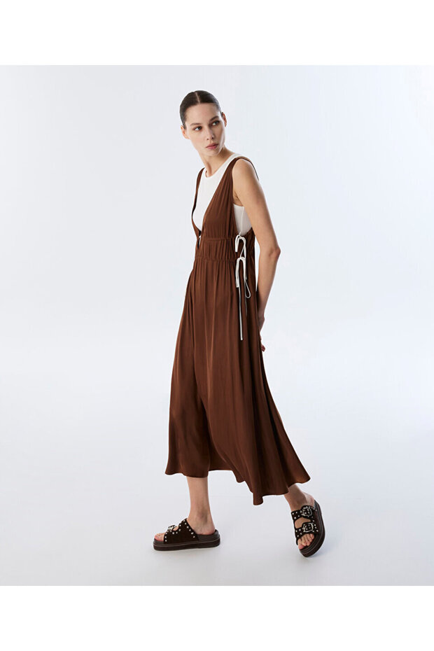 ÇİFT PARÇA MİDİ ELBİSE - 5