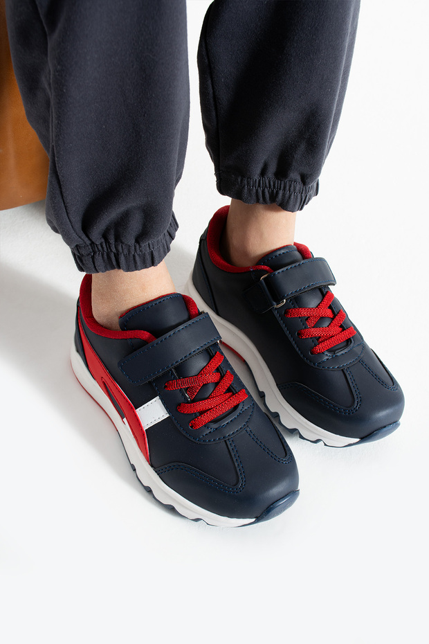 ÇOCUK SNEAKER SPOR AYAKKABI ORTOPEDİK TABAN NEFES ALABİLİR YAPI GÜNLÜK KULLANIMA UYGUN - 2