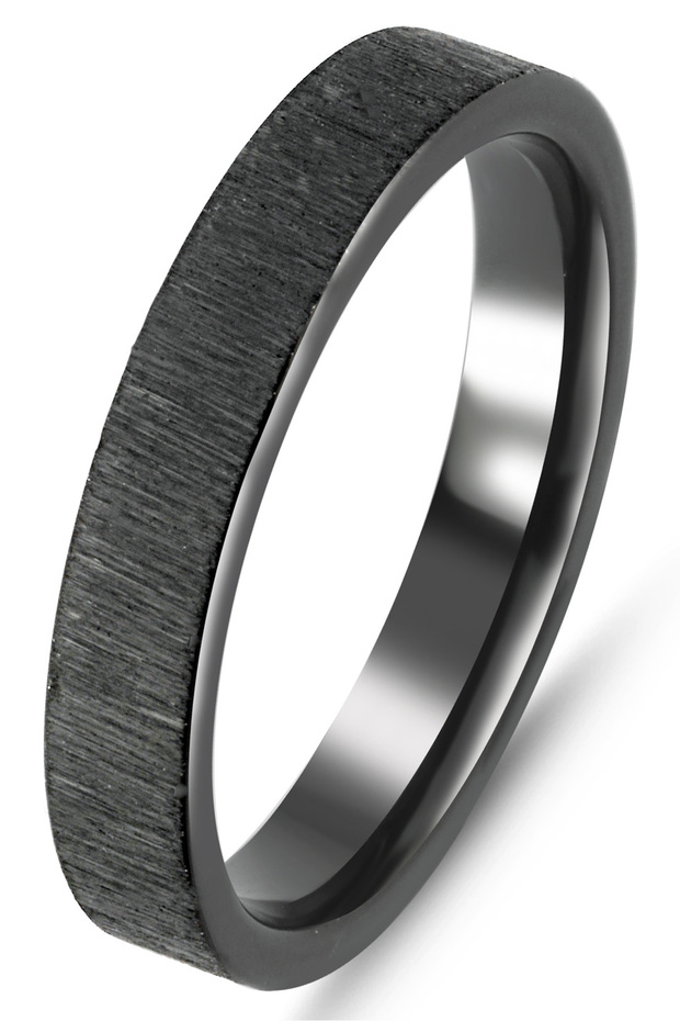 4mm Matte Brushed Plain Women Men Steel Ring Wedding Ring Cl45
