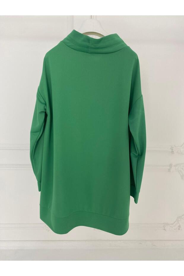 MOODBASİC HALKA AKSESUARLI TUNİK MB21.273 Yeşil - 3