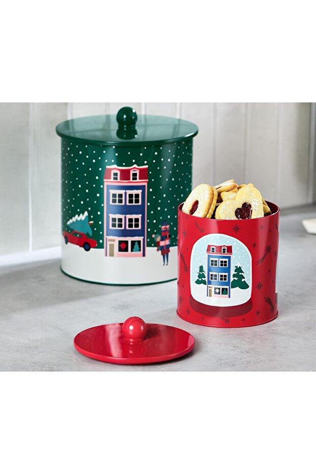 2 Adet Kurabiye Kutusu - 1