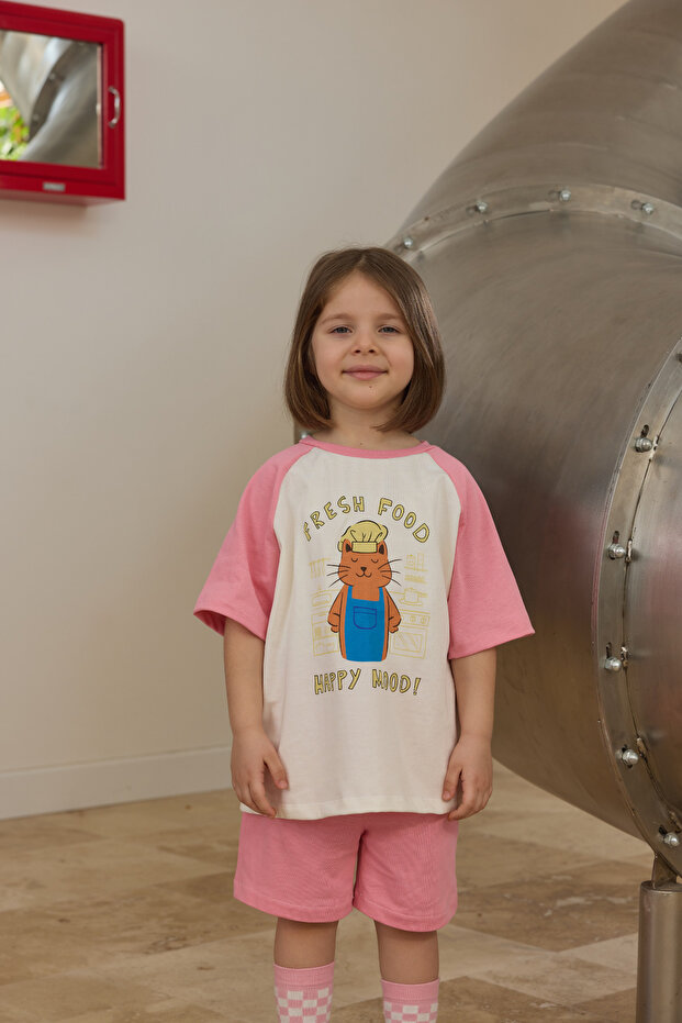 Pembe Reglan Kol Takım - 3