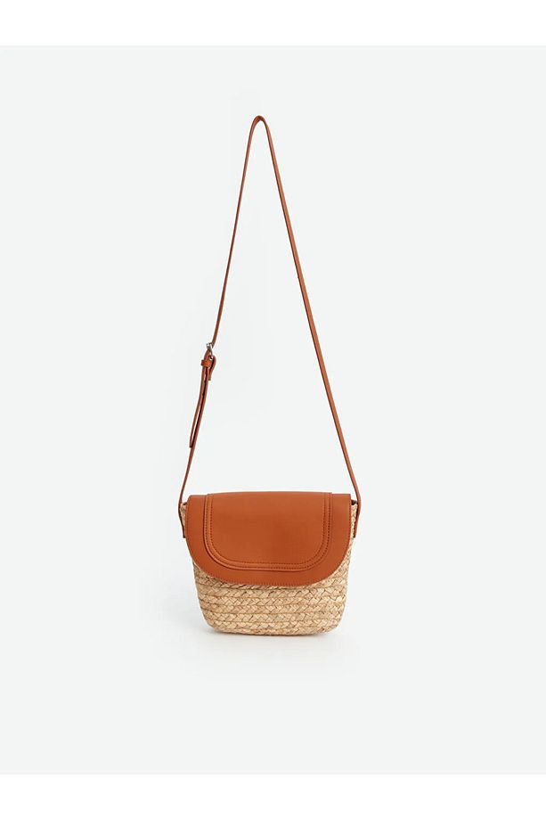 LCW ACCESSORIES Bej Kadın Hasır Omuz Çantası - 3