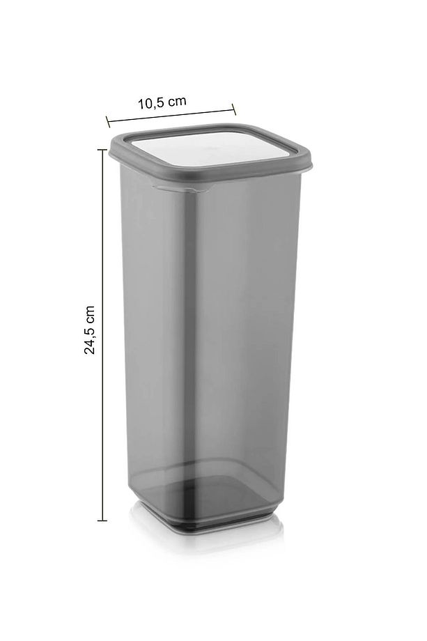 24 ADET 48 PARÇA KARE SAKLAMA KABI ÇEYİZ SETİ 12 X 550 ML / 6 X 1200ML / 6 X 1700ML - 4