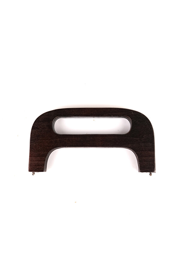 Magnetic Wooden Bag - Wooden Bag Handle, Dark Brown