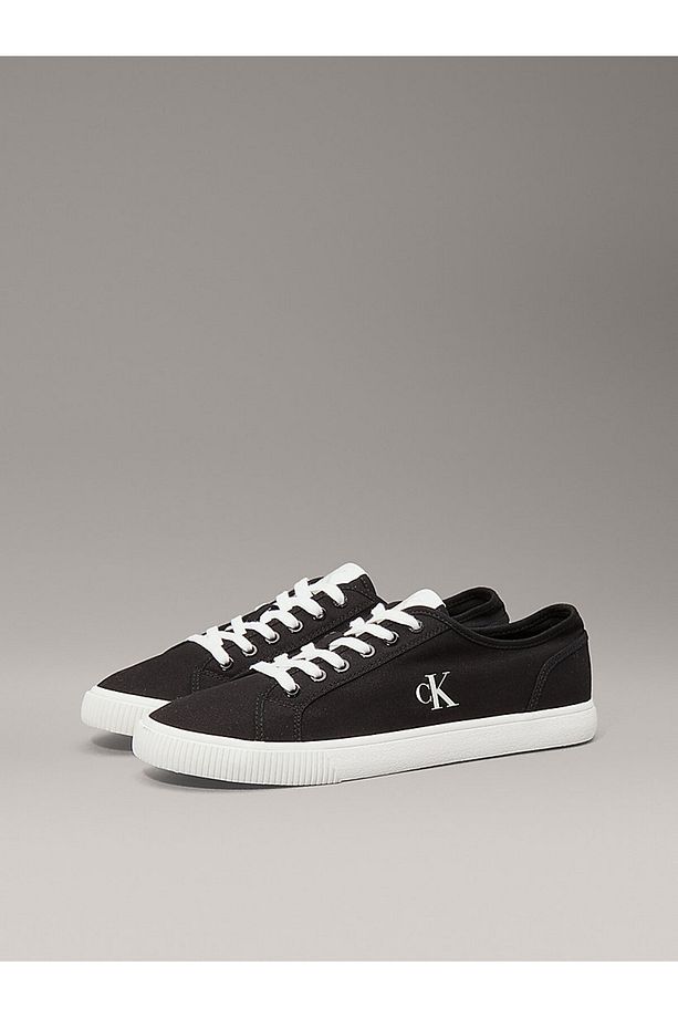 Calvin Klein Logolu Pamuk Karışımlı Sneaker Ayakkabı YM0YM012090GM Erkek AYAKKABI YM0YM01209 0GM - 2