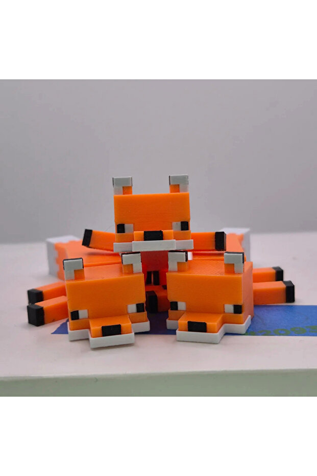 Minecraft Fox-Eklemli Tilki 10 cm - 4