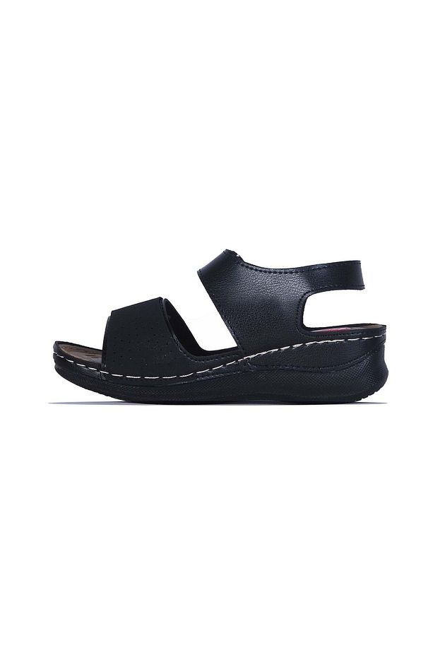 Moda Ayakkabı 154 Siyah Kadın Yazlık Sandalet Ayakkabı - 3
