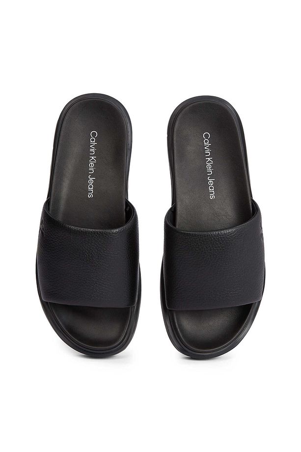 FLAT MOLDED SLIDE SANDAL LTH - 5