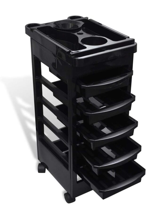 Hair Salon Plastic Trolley with Wheels