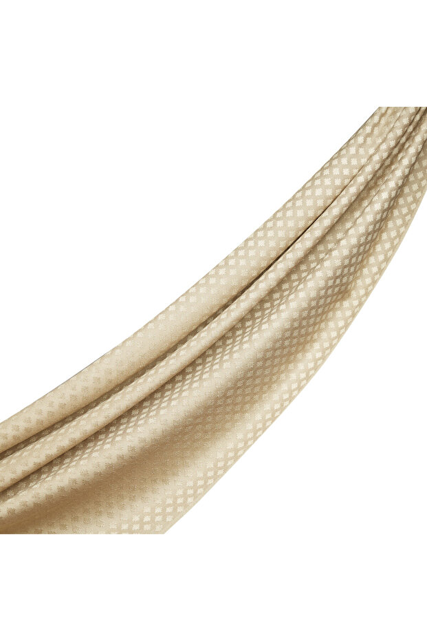 Bej Yün İpek Şal - 2