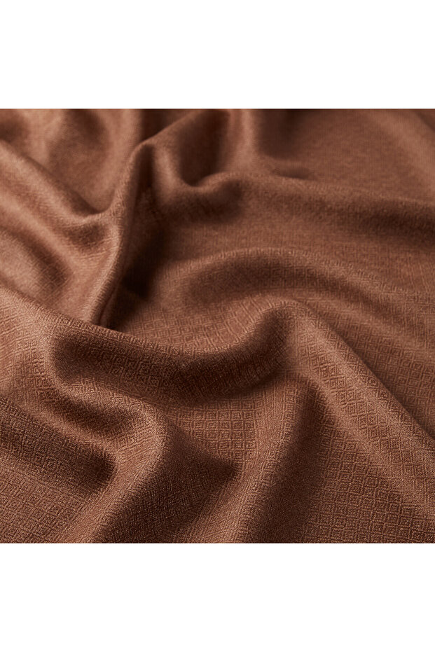 Acı Kahve Prime Yün İpek Şal - 4