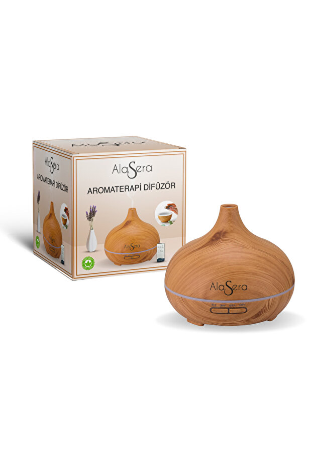 AlaSera Aromaterapi Difüzör (Açık Ahşap) - 2