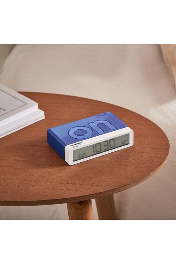 X Pantone Flip Klasik Şarj Edilebilir Alarm Saat Mavi - 2