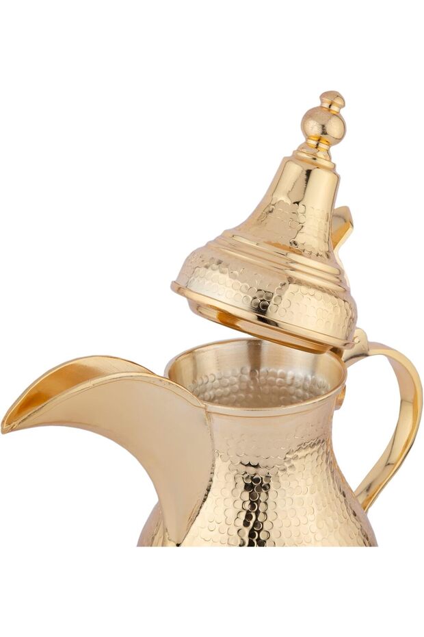 دلة سومرية نحاسية مقاس 36 ذهبية - 3