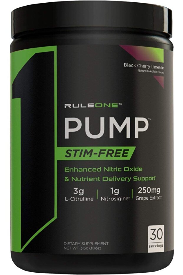 Rule1 1 Pump Stim-Free Enhanced Nitric Oxide and Nutrient Delivery Support