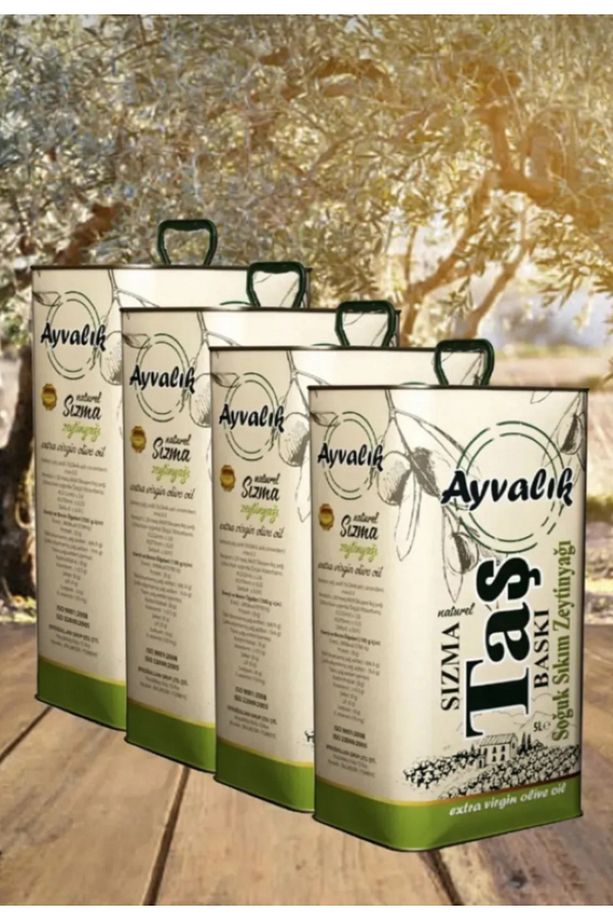 Taş Baskı Zeytinyağı 4x5l 20lt Naturel Sızma - 1