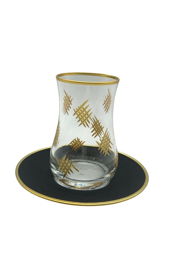 Patterned Tea Cup Set for 6 People