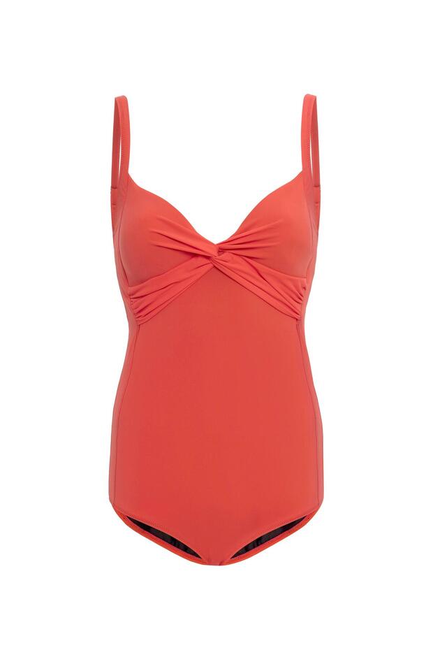 Aquaviva Women's Red Violet Knotted Swimsuit