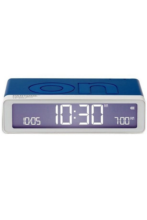 X Pantone Flip Klasik Şarj Edilebilir Alarm Saat Mavi - 1