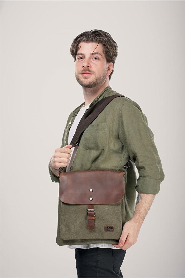 31350 Kanvas Postacı Çantası - 1