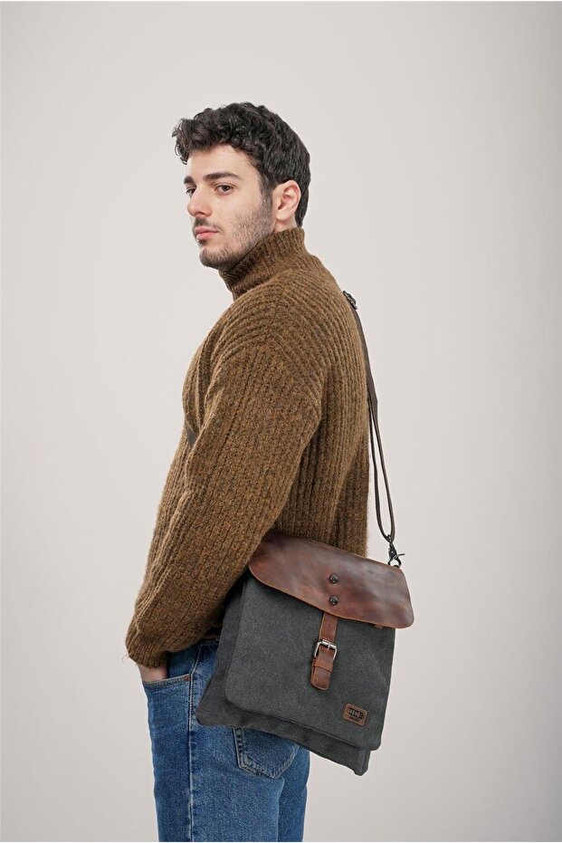 31350 Kanvas Postacı Çantası - 2