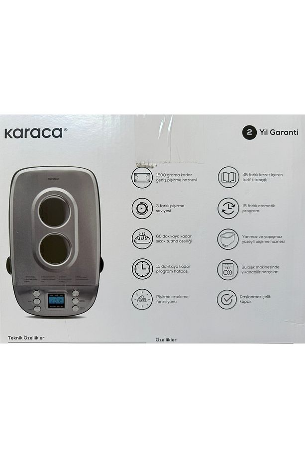 45 FARKLI TARİF Otomatik 15 Program Hamur Yoğurma ve Ekmek Yapma Makinesi 1500 GR - 8