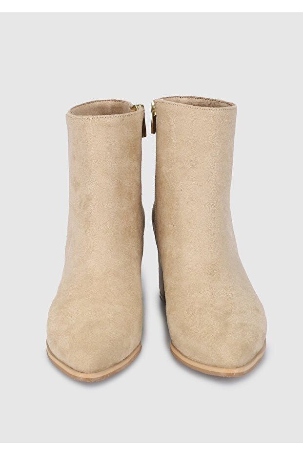 Bej Kadın Bootie - 3