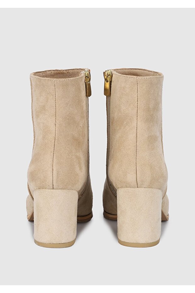 Bej Kadın Bootie - 4