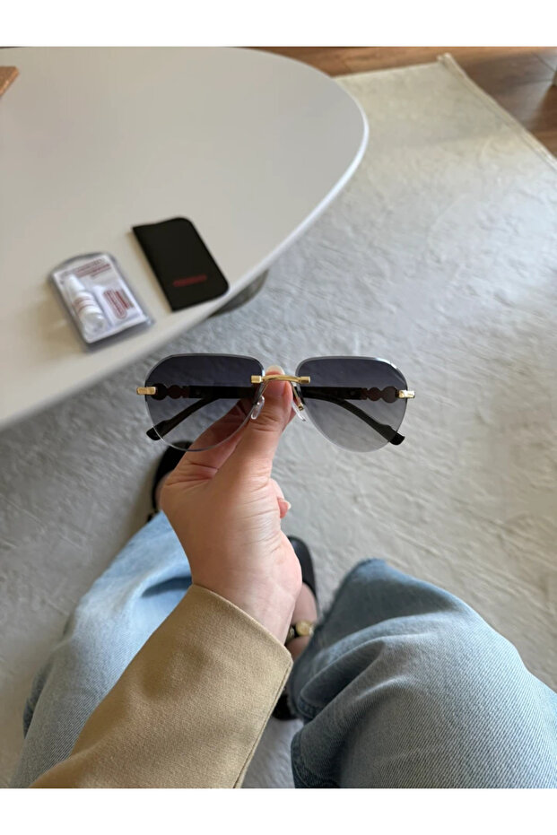 Celeoa Original Model Logo Detailed Women's Sunglasses Black