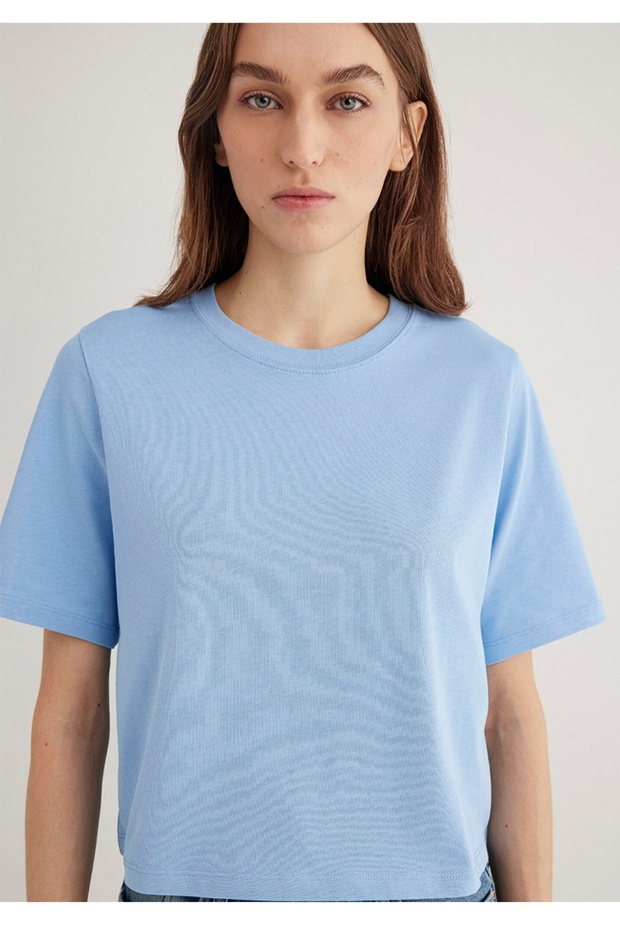 basic loose fit kadın t-shirt - 4
