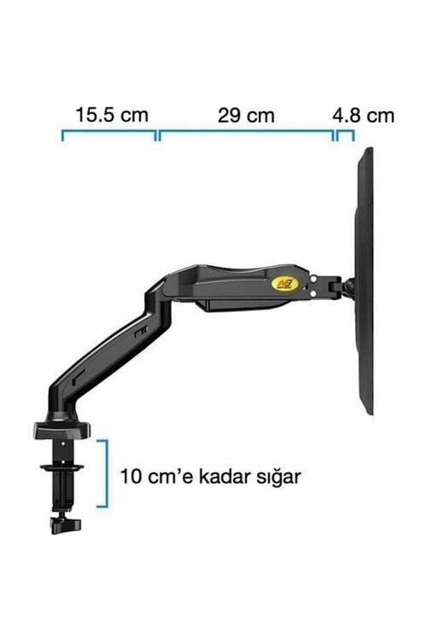Nb F80 Tek Kol Amortisörlü 17"-30" Lcd Led Monitör Tutucu - 2