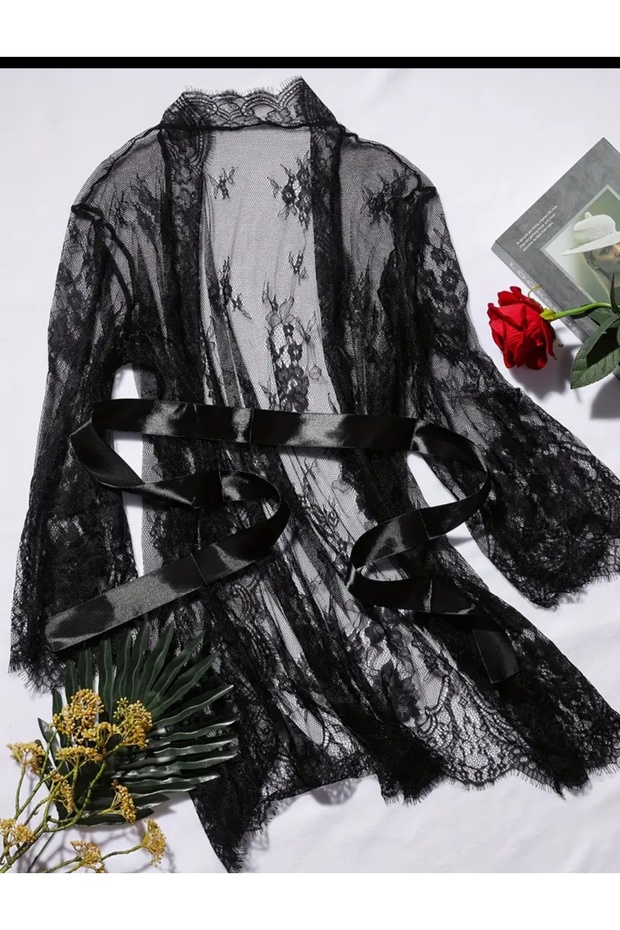 Lace detailed pareo